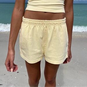 Brandy Melville Cream Athletic Shorts